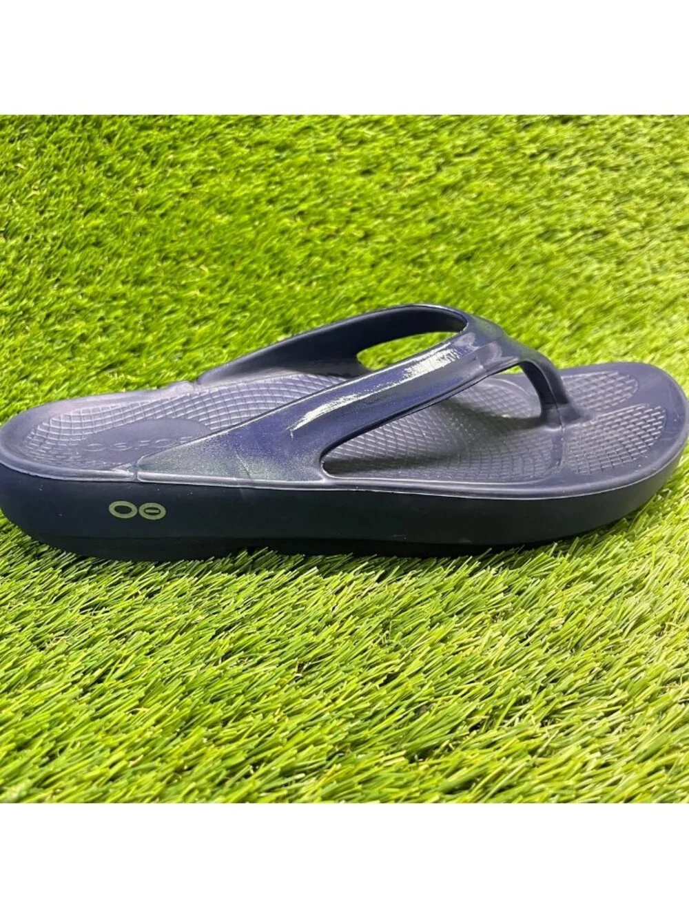 OOFOS OOriginal Womens Size 9 Blue Beach Casual Outdoor Recovery Thong Sandals